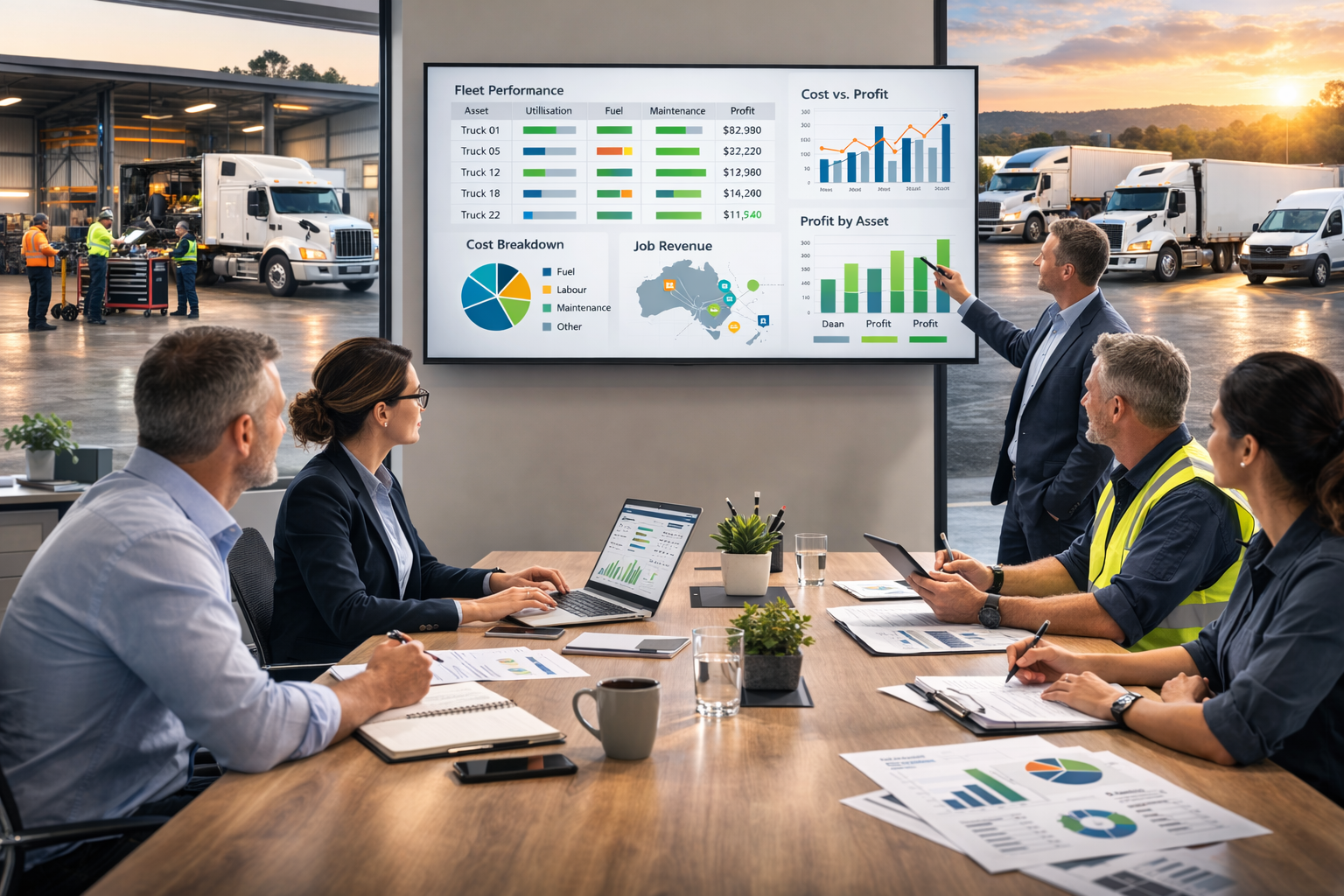 Logistics cost and data review meeting